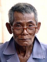 Portrait of an old man, Ban Bouam Phieng