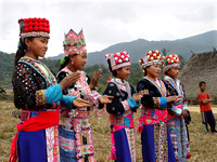 Girls celebrating Hmong New Year