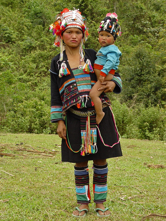Portraits of Akha people in BNM & BNK